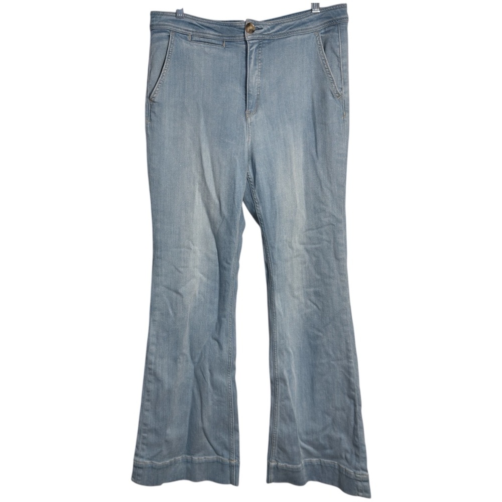 Pilcro and the Letterpress‎ Light Blue High Rose Bootcut Jeans Sz 30 - Picture 3 of 11